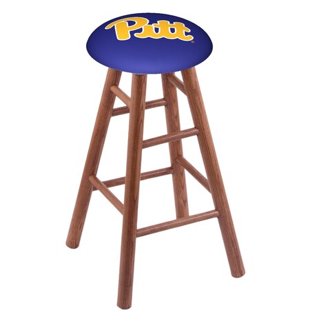 Oak Bar Stool,Medium Finish,Pitt Seat